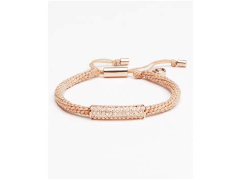 michael kors friendship bracelet pink|michael kors adjustable bracelet.